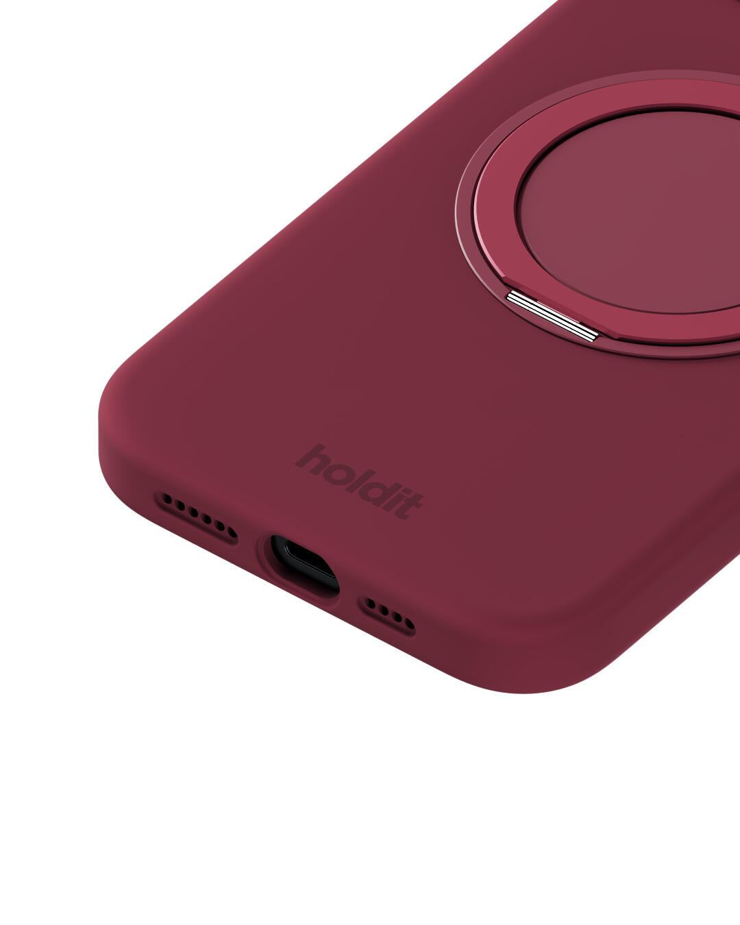 Silicone Stand iPhone cover - Red Velvet